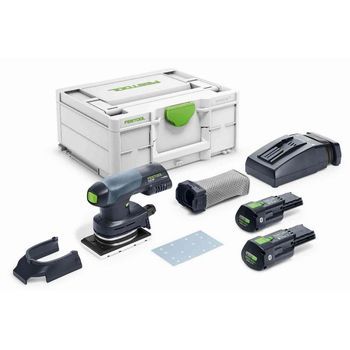 Festool Rtsc 400 3.0 I-plus Lijadora Vibratoria Híbrida + 2 X 3.0 Ah Baterías - 576353