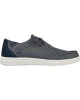 de skechers zapatillas lona 66387 azul