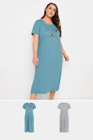 yours juego 2 camisones de algodon diseno caracolas