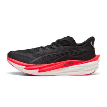 Zapatillas Puma Deviate NITRO 4 Negro Rojo AW26, Talla 46 - EUR