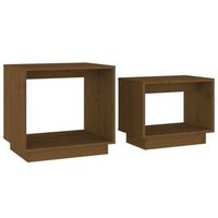 mesa de centro 40x50x47 cm madera - marron