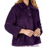 Luxury Waffle Fleece Button Opening Bedjacket