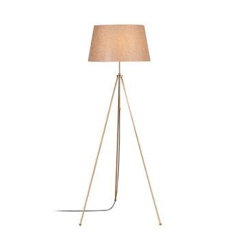 Lámpara De Pie Tripod-4062 Marrón Claro Vintage Metal 65x65x165 Cm