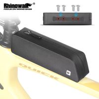 bolsa para tubo superior de bicicleta rhinowalk con tornillos y correas de fijacion impermeable caja de almacenamiento frontal para ciclismo accesorios para bicicletas de montana y carretera para