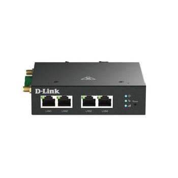Router D-Link DWM-314-T/M 4G LTE Fast Ethernet DIN Rail Seguridad SSH Dual Antena Externa