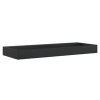 lavabo de bano moderno  lavabo de fundicion de mineralmarmol negro mate 120x46x11 cm