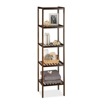 Estante De Baño De Bambú Marrón 150 Cm