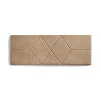 cabecero de cama 135 dos rombos tela antimanchas 152x57x5cm camel claro