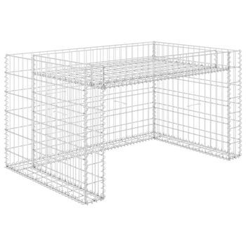 Cobertizo De Cortacésped Con Arriate Alambre Acero 110x80x60 Cm Vidaxl