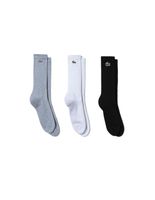 pack de 3 calcetines altos lacoste sport hombre