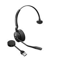 auriculares jabra engage 55 inalambricos dect para oficina con microfono y cancelacion de ruido negro y titanio