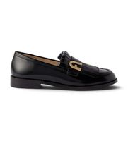 furla para mujer ym47fl1-t20000 mocasines de piel lidia negro 38 plano ninguno casual clasico