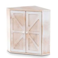 costway caja de pan esquinera de bambu doble capa con estante ajustable gran capacidad estilo rustico para encimera de cocina blanco