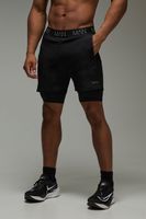 pantalon corto man active deportivo 2 en 1 negro