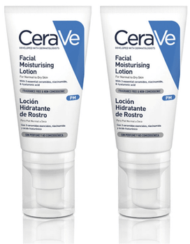 CeraVe Loción Hidratante de Rostro 2x52 ml