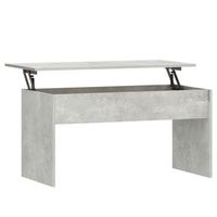 mesa de centro madera de ingenieria hormigon 102x505x525 cm vidaxl