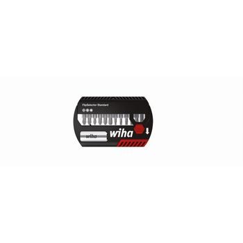 Juego De Puntas Mixtas Wiha Flipselector Standard 13 Pzas + Portapuntas Universal + Clip Para Cinturón - 39060