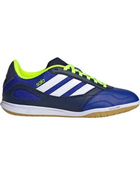 de ADIDAS ZAPATILLAS FÚTBOL SALA ADIDAS SUPER SALA III JUNIOR LIMA FLÚOR AZUL