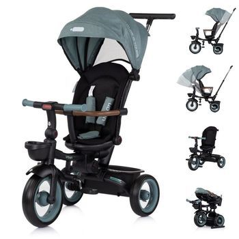 Triciclo Plegable Con Asiento Giratorio Y Capota Urban De Chipolino - Basil