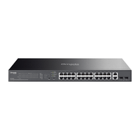 omada 28-port gigabit easy managed switch with 24-port poe