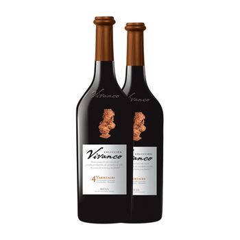 Vivanco Vino Tinto Colección 4 Varietales Rioja Crianza 75 Cl 14.5% Vol. (pack De 2 Unidades)