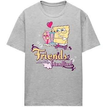Spongebob Squarepants Camiseta Best Friends para mujer