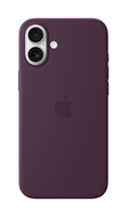 iphone 16 plus silicone case with magsafe - plum