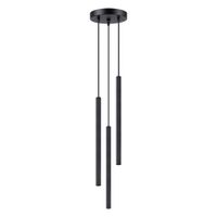 lampara de techo negro acero alt 120