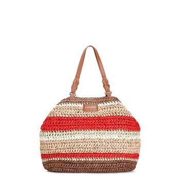 bolso de ganchillo multicolor