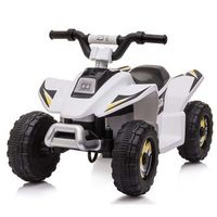 quad atv electrico 6v para ninos speed de chipolino blanco