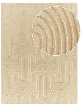 Alfombra de piel Lelystar beige 200x280 cm