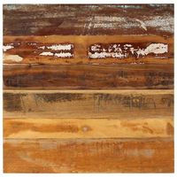 tablero mesa cuadrada madera reciclada maciza 70x70 cm 15-16 mm vidaxl