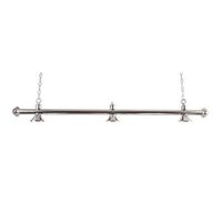 barra para lampara de billar 3 tulipas plata 23109-sil