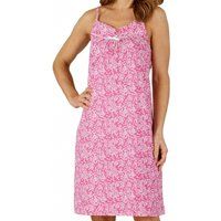 Floral Print Spaghetti Strap Cotton Nightdress