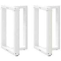 patas para mesa de comedor en forma de t 2 unidades color blanco 60 x 35 x 72-73 cm acero vidaxl
