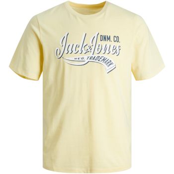 Jack & Jones Camiseta 12237367 JJELOGO TEE SS NECK 2 COL 23/24 NOOS JNR FRENCH VANILL para niño