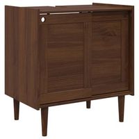 mueble de lavabo bilbao marron caramelo 75 x 50 x 80 cm vidaxl