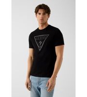 guess para hombre m6yi71k3745 camiseta con logo impreso negro l casual algodon manga corta