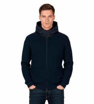 EA7 para hombre. 7M000726_AF18024 Chaqueta Bomber marino (S), Casual, Poliéster