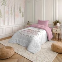 naturals - edredon nordico estampado - cama 90 - microfibra - 300 gramos - aurora