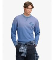 superdry para hombre m2014563a sudadera block text azul xxl casual algodon