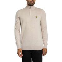 lyle  scott jersey jersey de punto de algodon merino con cremallera de un cuarto para hombre