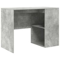escritorio gris concreto madera de ingenieria 102 x 50 x 75 cm vidaxl
