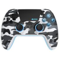mando de juego trade invaders white camo bluetooth ps5 led retroiluminado 125h