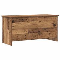 baul de almacenamiento madera envejecida 100 x 40 x 50 cm vidaxl