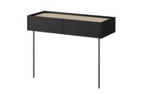 consola 2 cajones con pata metalica 100x83 cm