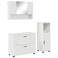 juego de muebles de bano 3 uds brillante 765 x 35 x 64 cm vidaxl