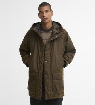 Barbour para hombre. MWX2494 Parka Bedale Wax marrón (XL), Casual, Algodón