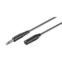 goobay cable audio estereo jack 635 machohembra 5m negro