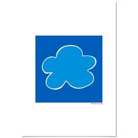 panorama cuadro de aluminio agatha ruiz de la prada nube fondo azul 70x100 cm